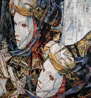 travisanutto mosaics maschere